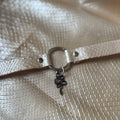 SnakeSkin Chocker with pendant snake white pearl