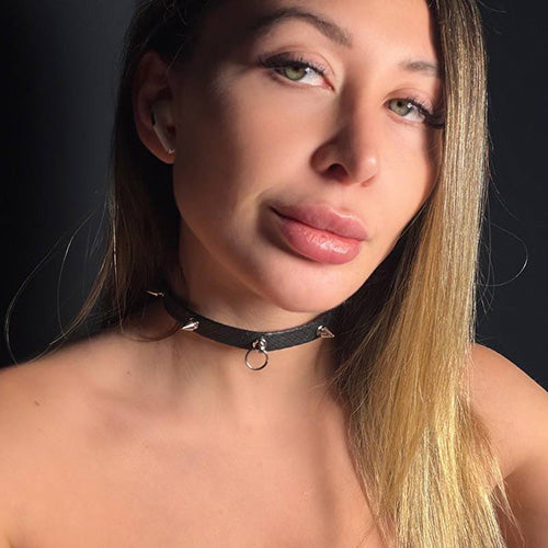 Snakeskin Chocker with Spikes HandCrafted