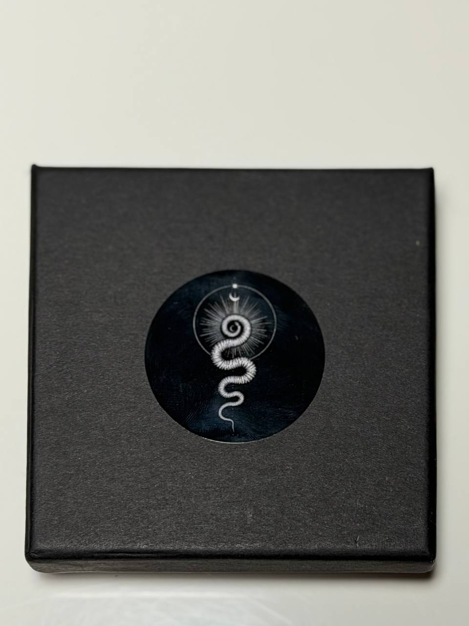 Lighter and Grinder made of natural snake skin